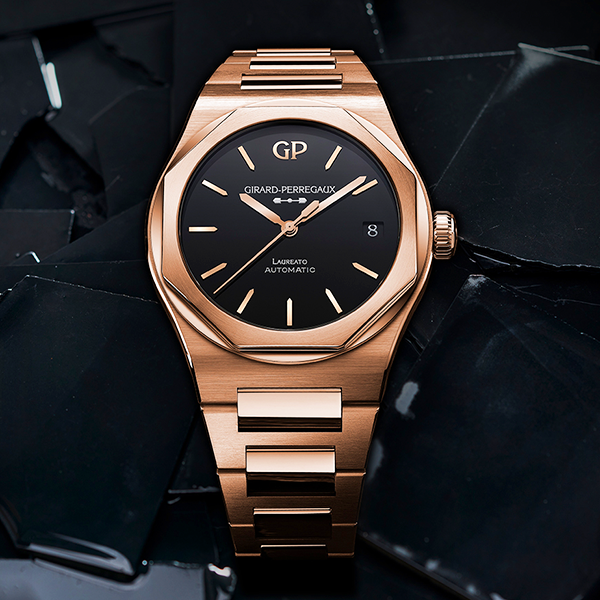 Girard-Perregaux Laureato 42mm Pink Gold & Onyx_thumbnail