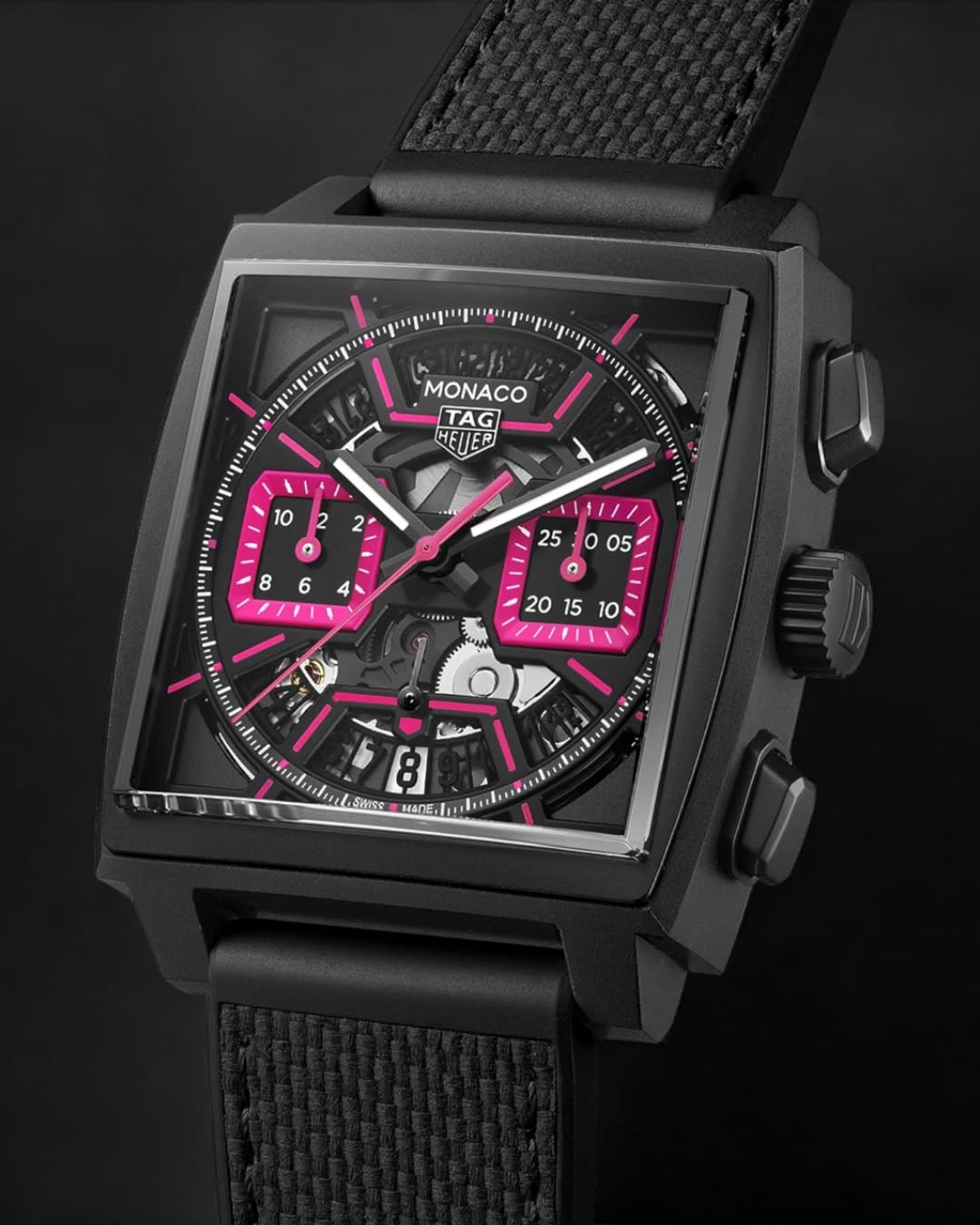 TAG Heuer Monaco Chronograph Skeleton Pink