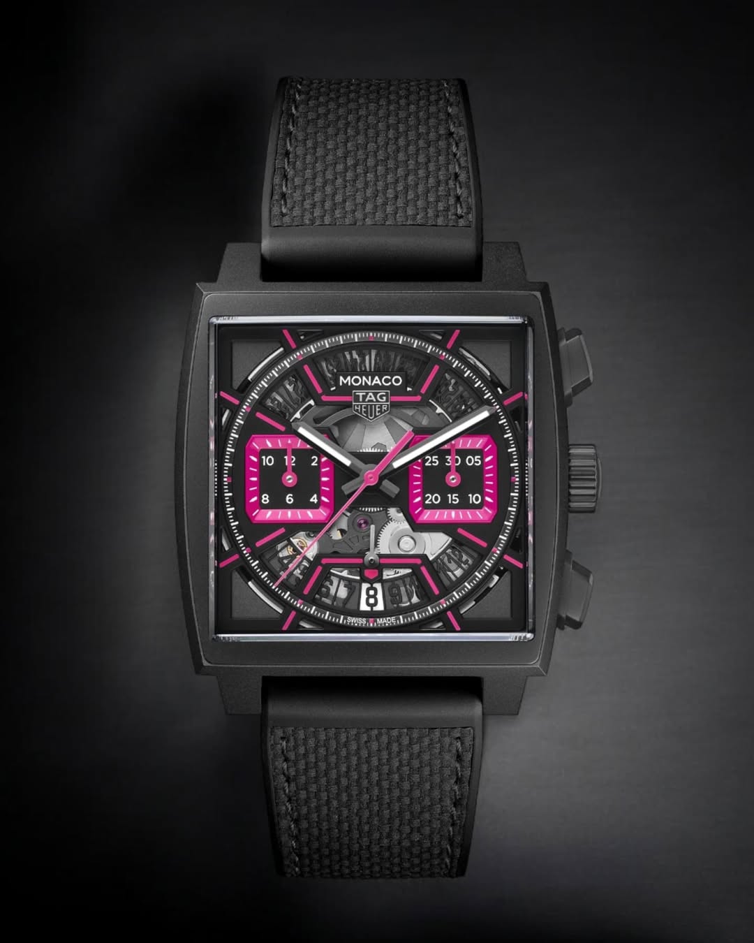 TAG Heuer Monaco Chronograph Skeleton Pink