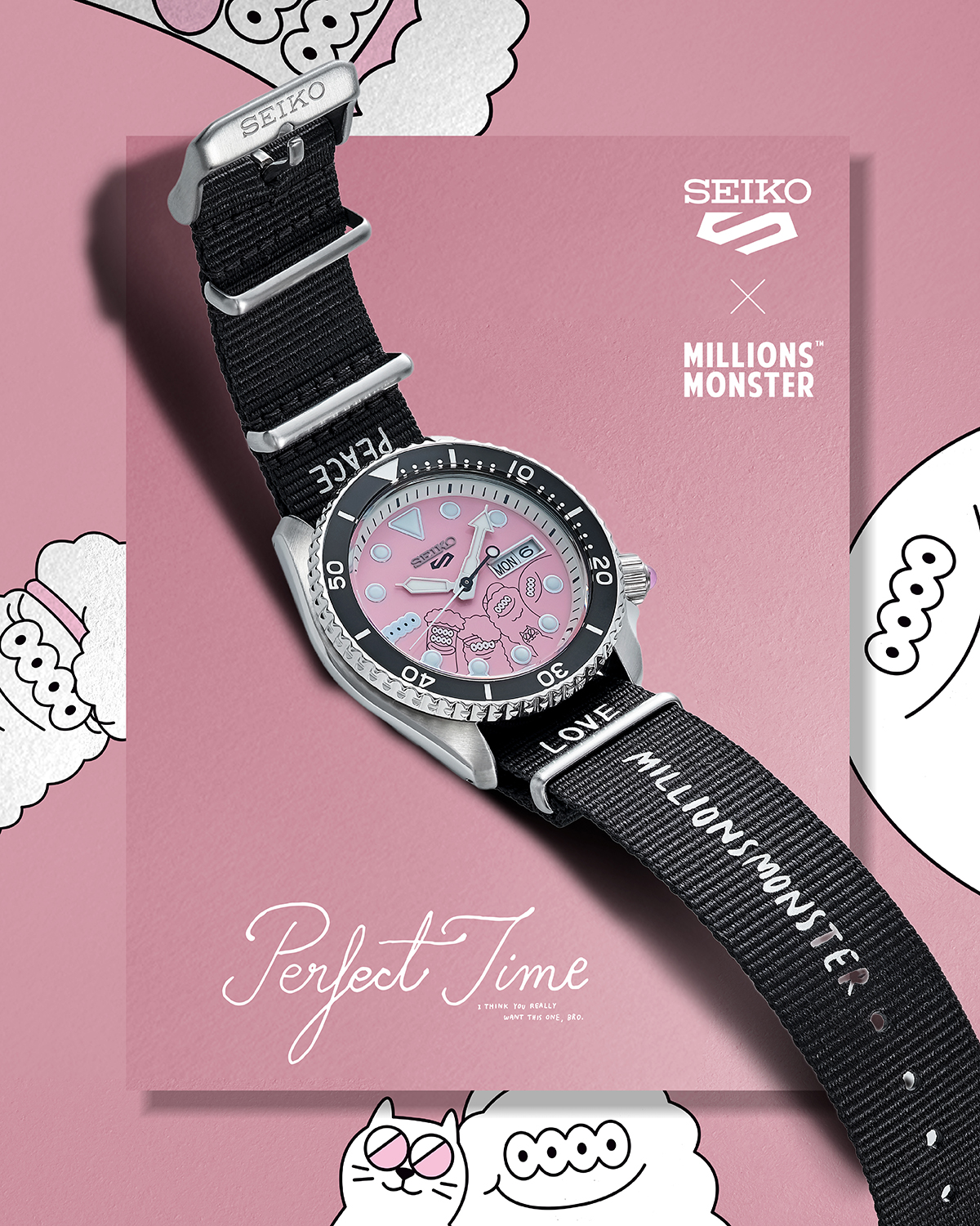 Seiko 5 Sports x MillionsMonster Limited Edition
