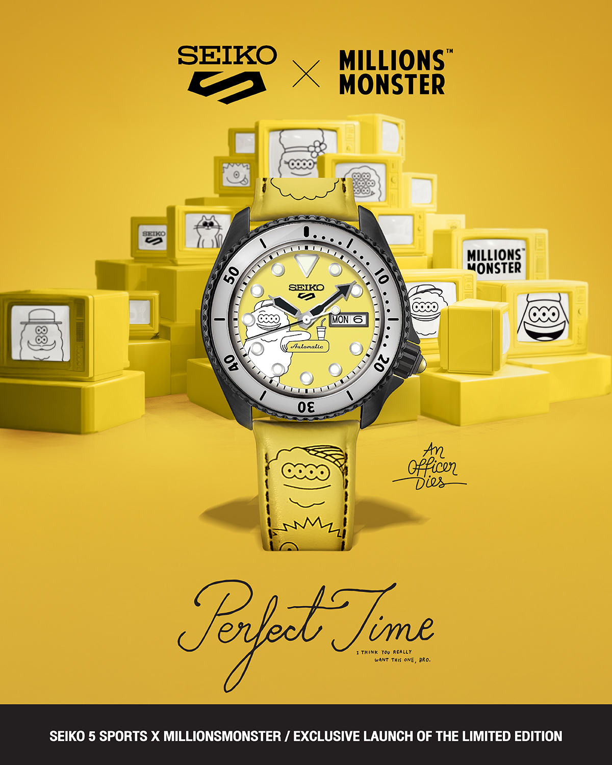 Seiko 5 Sports x MillionsMonster Limited Edition