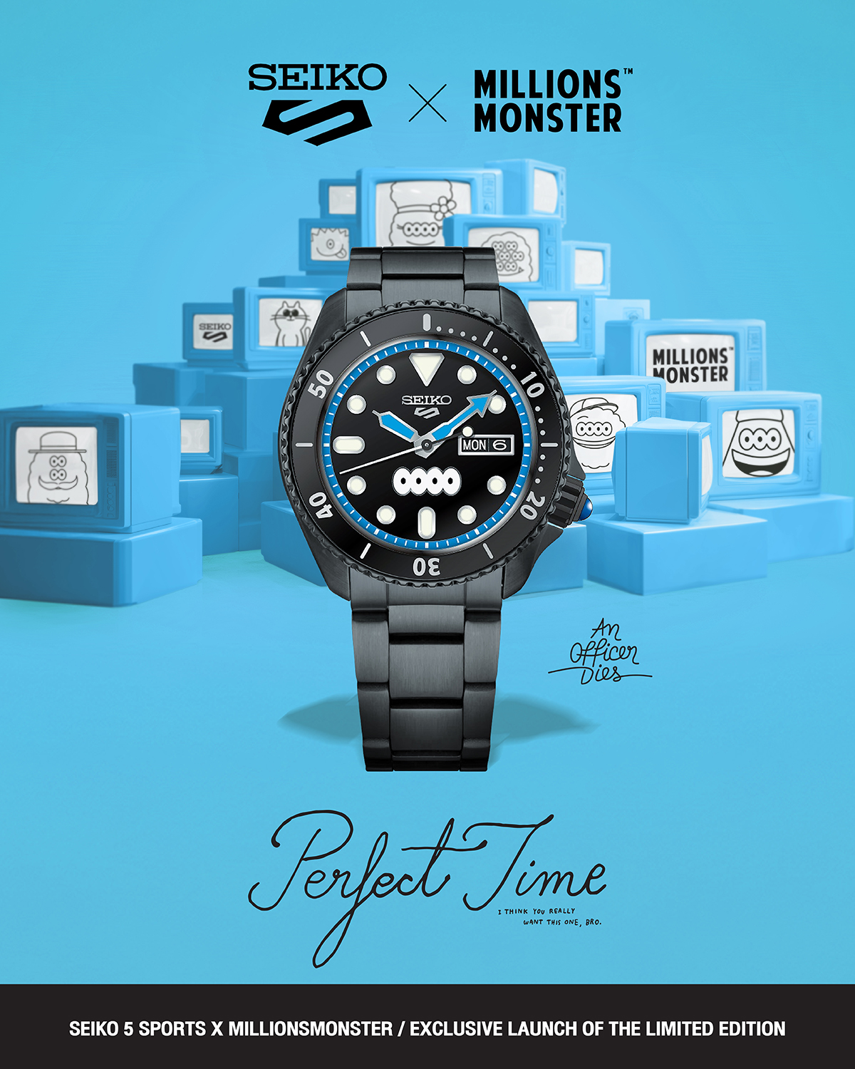 Seiko 5 Sports x MillionsMonster Limited Edition