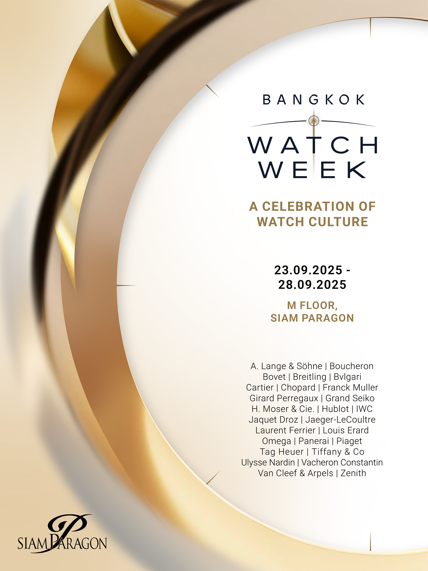 Siam Paragon Bangkok Watch Week 2025