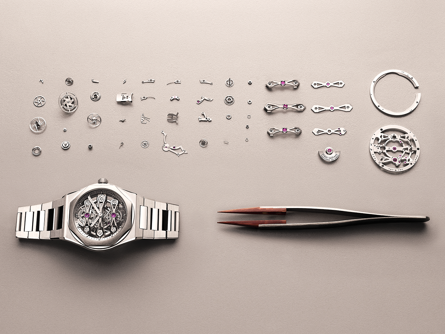 Girard-Perregaux: Laureato Three Gold Bridges 