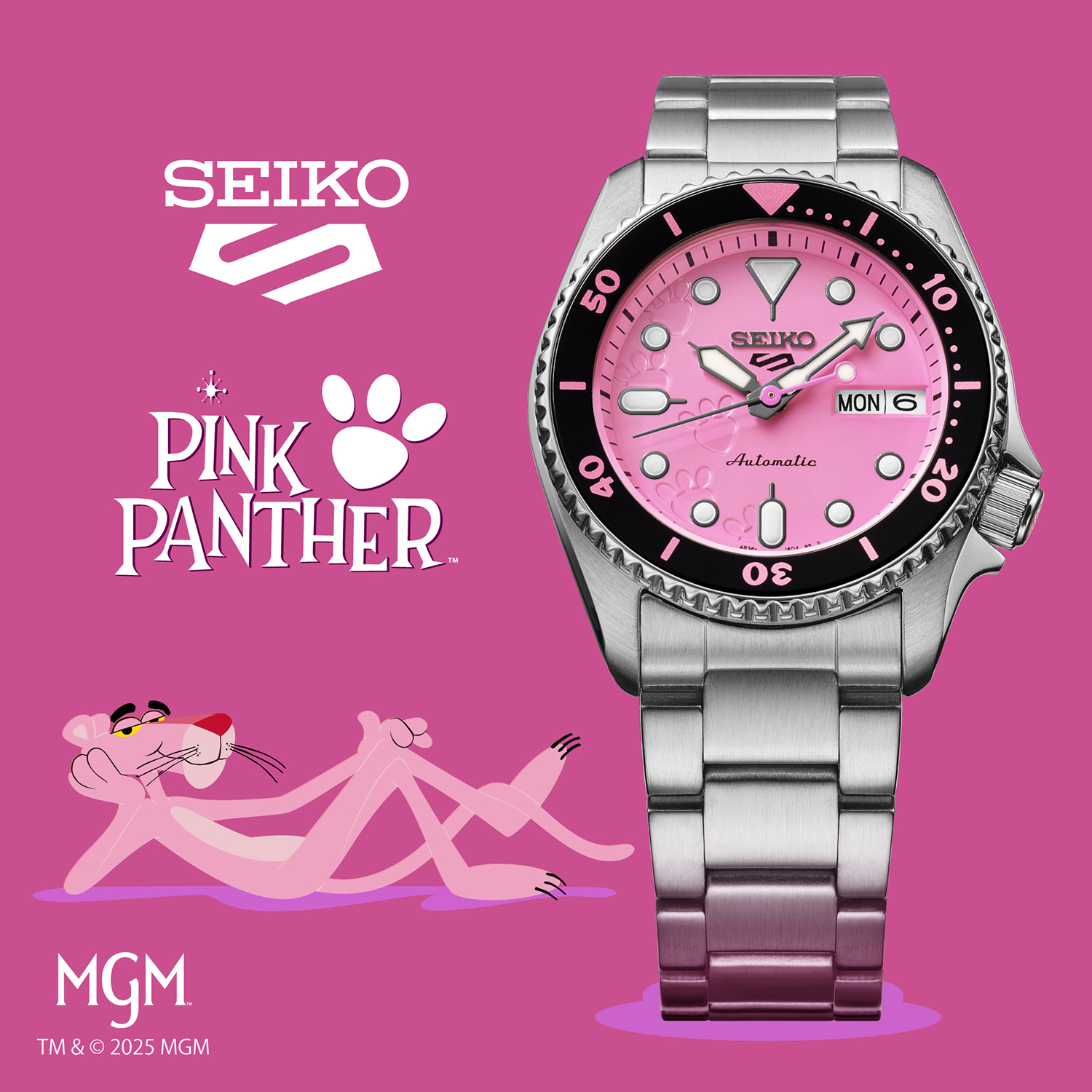 Seiko 5 Sports Pink Panther Limited Edition