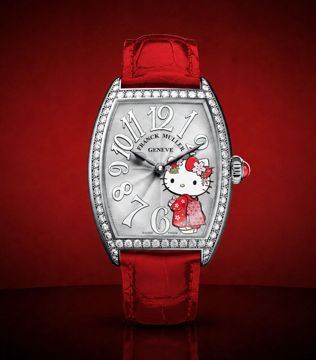 Franck MullerCintrée Curvex Hello Kitty