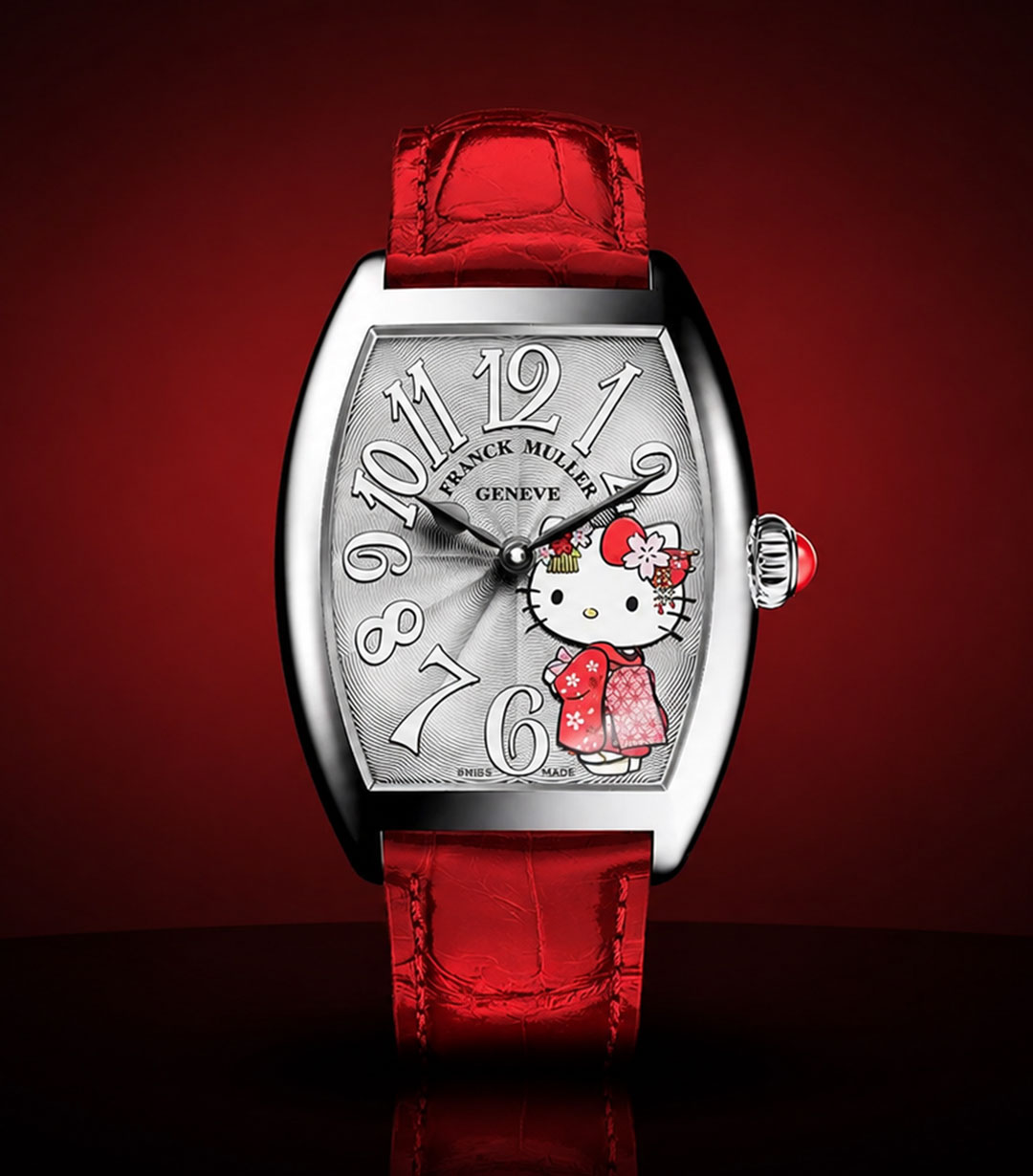 Franck MullerCintrée Curvex Hello Kitty