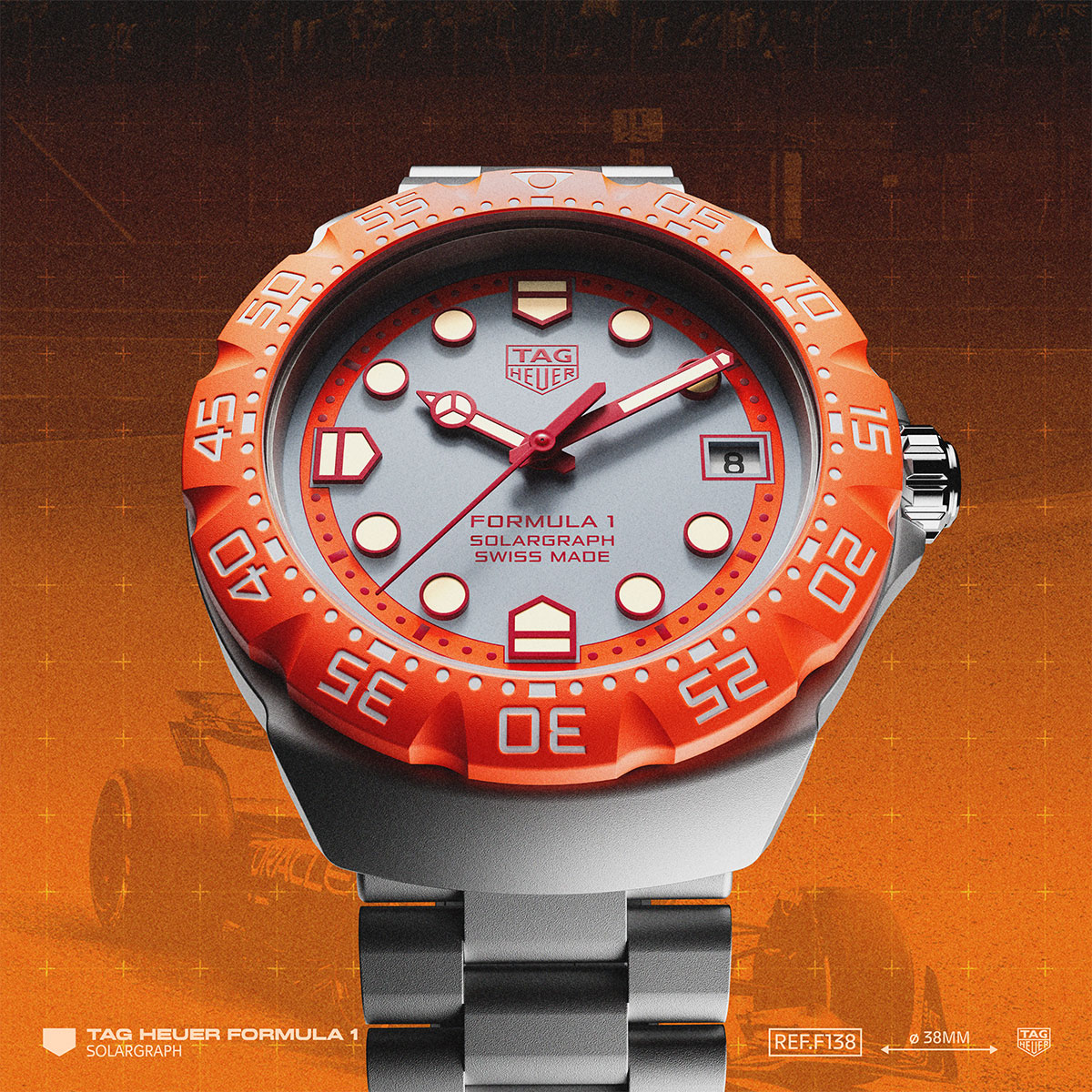 TAG Heuer Formula 1 Solargraph 38 mm