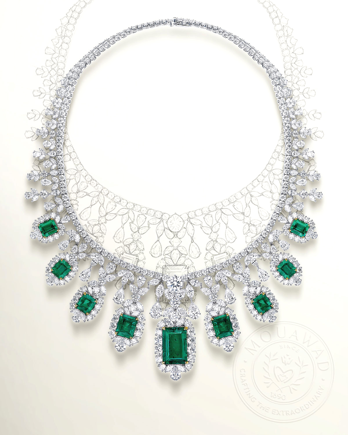Mouawad Regina Emerald and Diamond Suite